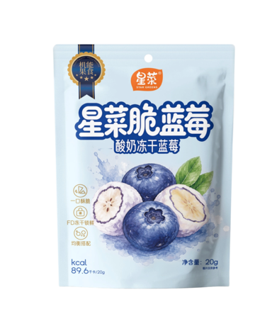 Freeze‑Dried Blueberries Coated with Yogurt